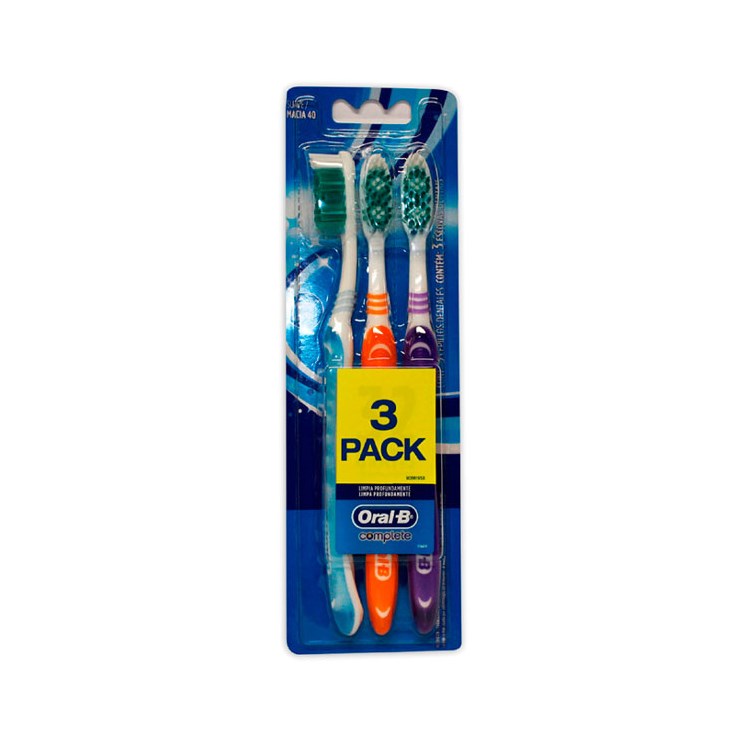 Pack X 3 Cepillo Oral BComplete Limpieza Pro