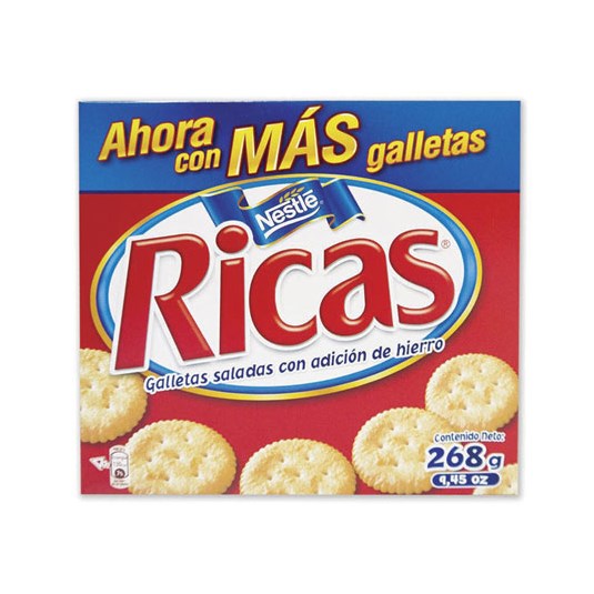 Galleta Caja Ricas 268 Gr