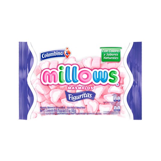 Millows Masmelos Corazón Vainilla Colombina 1