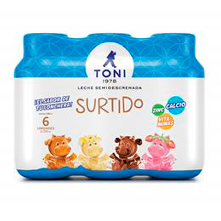 Leche Toni Sabor Surtido x6 Un. 200 Ml. C/U