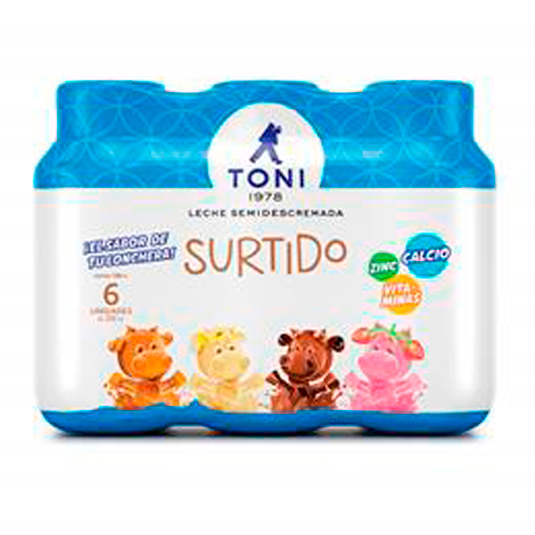 Leche Toni Sabor Surtido x6 Un. 200 Ml. C/U