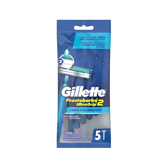Pack X 5 Afeitadora Prestobarba Fund Gillette