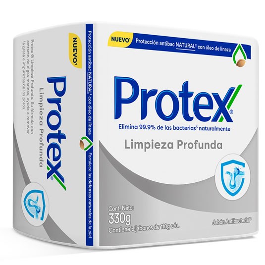 Jabón Tripack Limpieza Profunda Protex 110 Gr