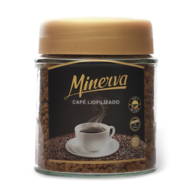 Café Liofilizado Frasco Minerva 50 gr