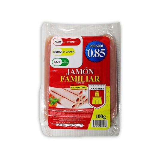 Jamón Familiar Porción Diaria La Castilla 100