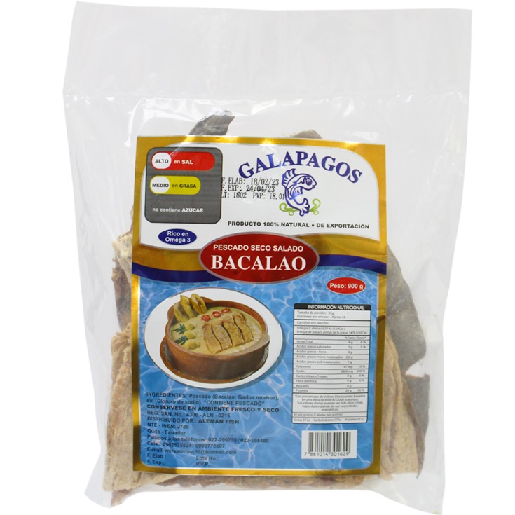 Bacalao Seco Funda Alemán Fish 900 Gr