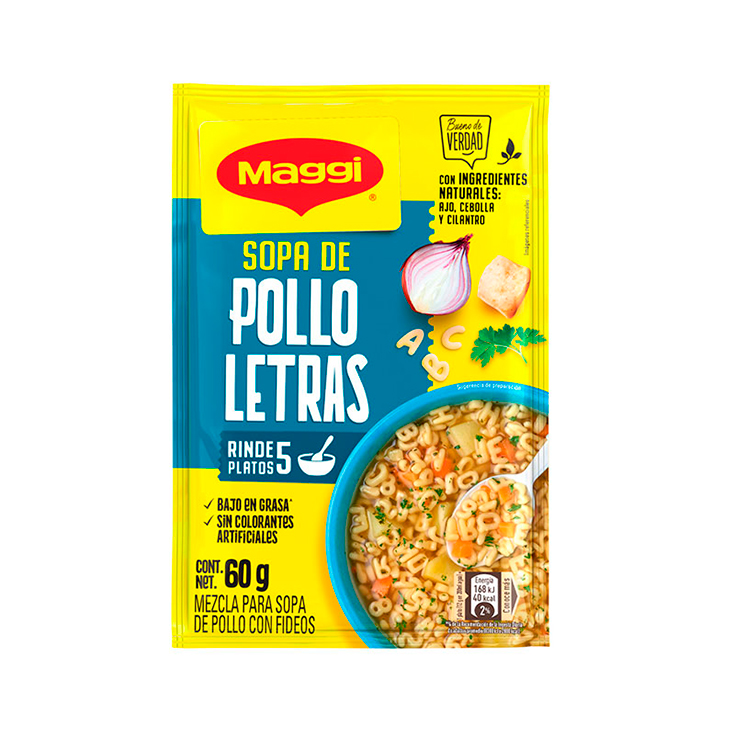 Sopa Pollo Letras Maggi 60 Gr