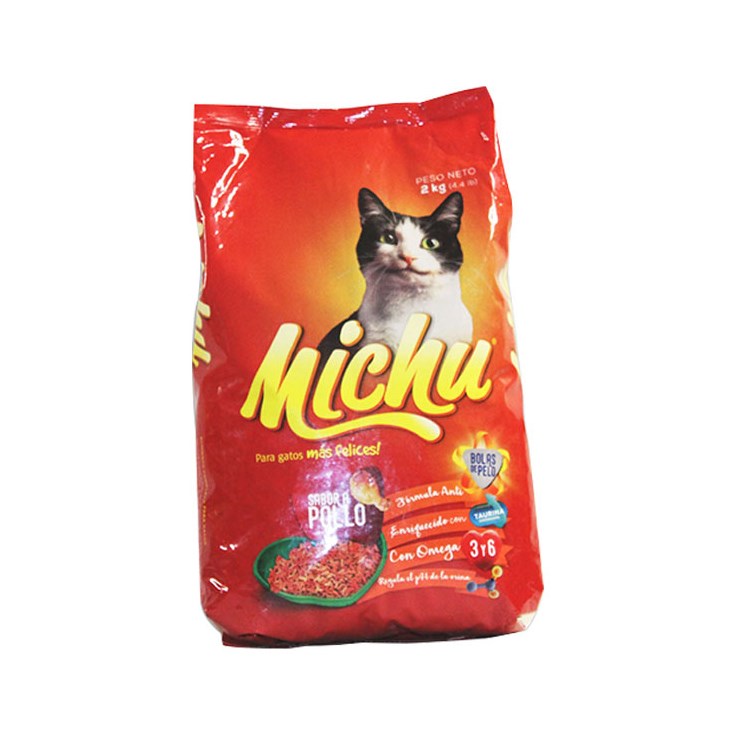 Comida Para Gato Sabor Pollo Michu 2 Kg