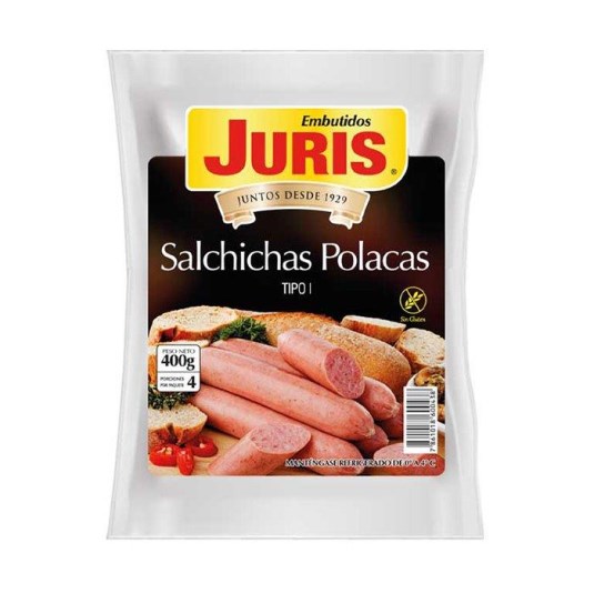Salchicha Polaca Premium Juris 400 gr.