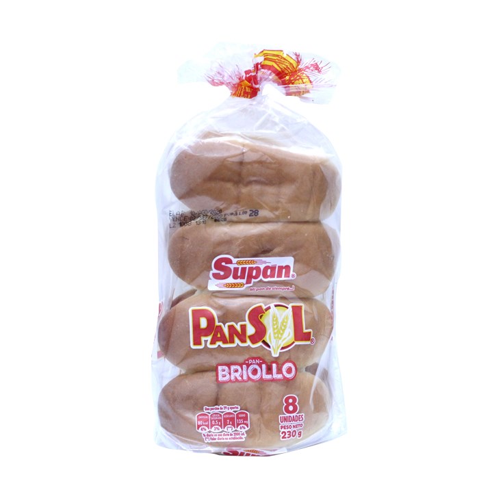 Pan Sol Briollo Supan 8 Un.