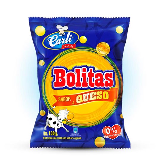 Bolitas Queso Carli Snacks 100 Gr