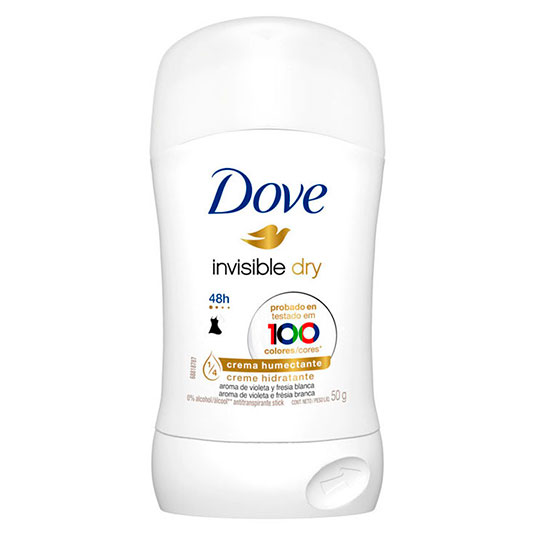 Desodorante Dove Barra Invisible Dry 50 Gr