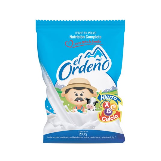 Leche En Polvo Modificada El Ordeño 200 Gr.