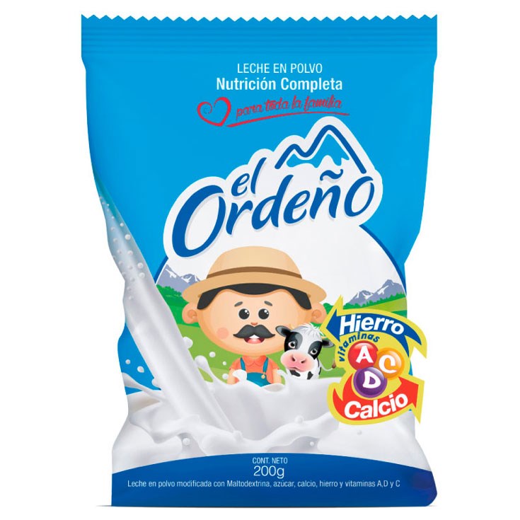 Leche En Polvo Modificada El Ordeño 900 Gr.