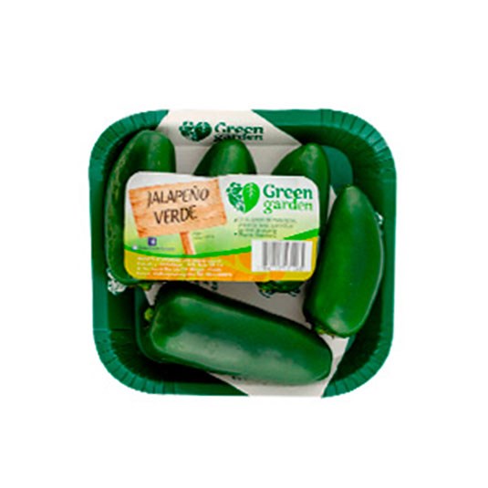 Ají Jalapeño Verde Bandeja Greengarden 150 Gr