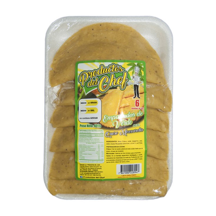 Tortillas De Verde Productos Del Chef X 8 Un.