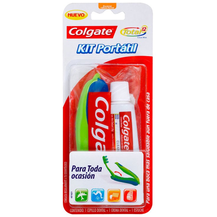 Pack Colgate Kit Portátil Total Clean Mint 22