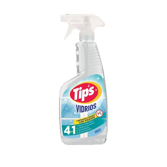 Limpia Vidrios Vinagre Pistola Tips 500 Ml