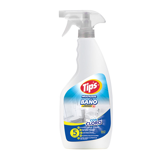 MULTIUSOS TIPS BAÑO C/CLORO 500ML.