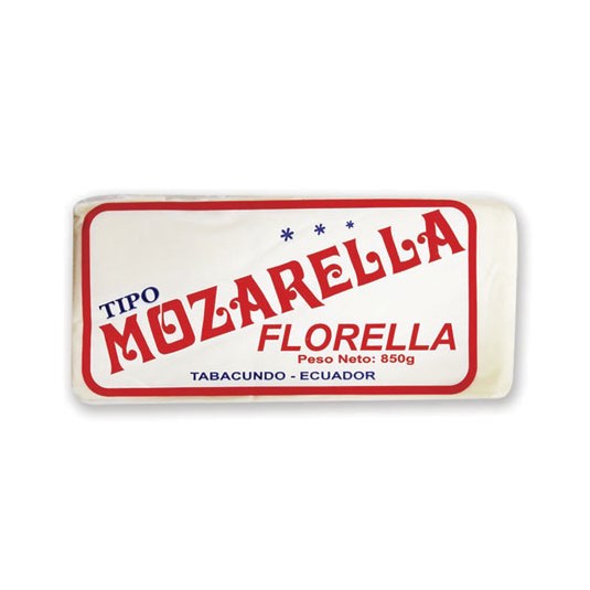 Queso Mozzarella Familiar Florella 850 Gr.