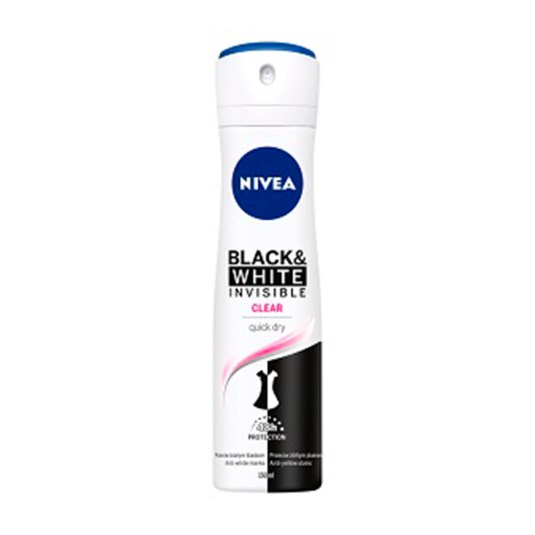 Desodorante Spray B&W Clear Nivea 150 Ml