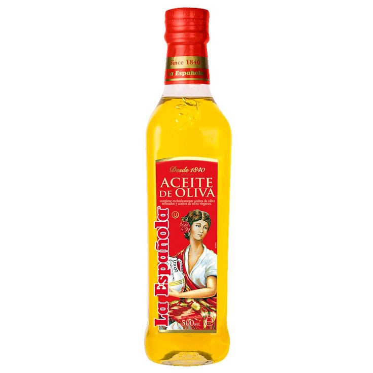 Aceite De Oliva Refinado La Española Vidrio 500