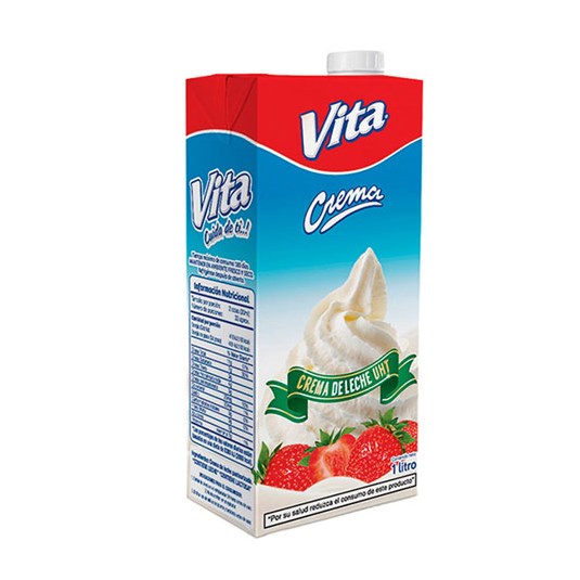 Cartón Vita Crema De Leche 1 Lt.