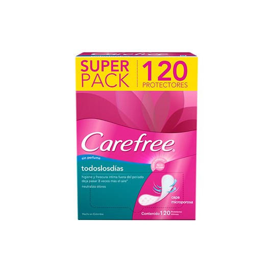 Protectores Diarios Desodorante Carefree 120