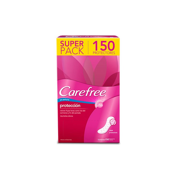 Protectores Diarios Original Carefree X 150 U