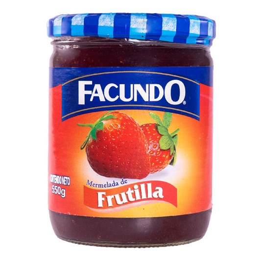 Mermelada Frutilla Facundo 550 Gr