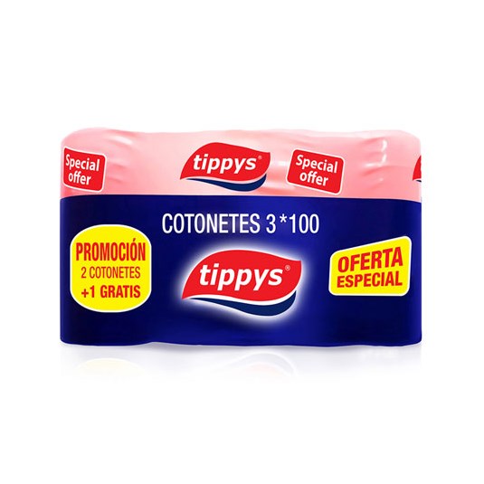 Cotonetes Tippys Pack X 2 x 100 Uni