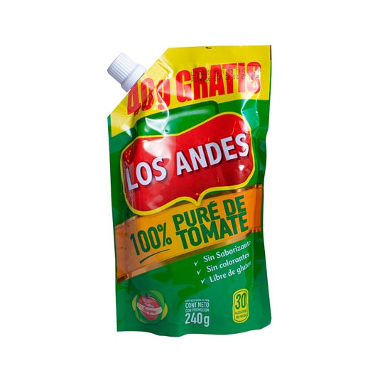 Puré De Tomate Doypack Los Andes 200 Gr