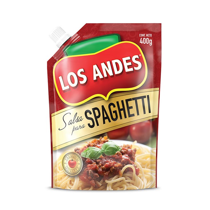 Salsa Para Spaghetti Doypack Los Andes 400 Gr