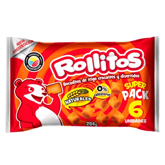Rollitos Bocaditos De Trigo X 6 Un c/u 50 Gr