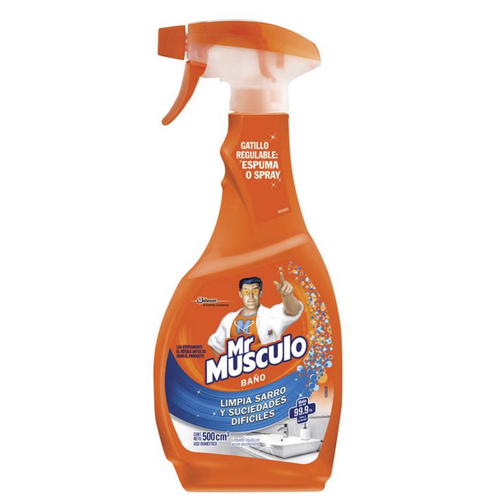 Pistola Limpiador Liquido Baño Mr. Músculo 50