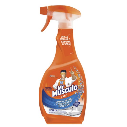Pistola Limpiador Liquido Baño Mr. Músculo 50