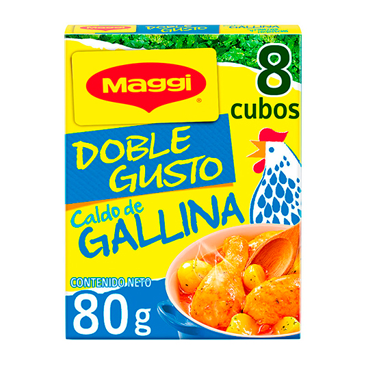 Caldo Gallina Con Especies Maggi 8 Uni 80 Gr