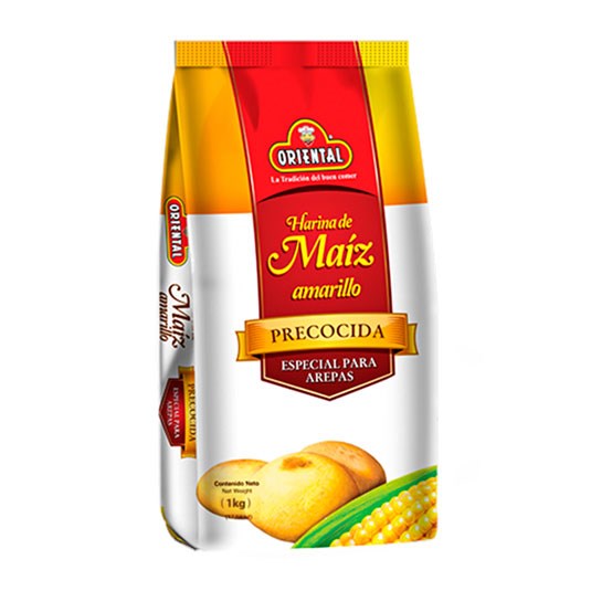 Harina de maiz Amarilla Oriental 1 Kg.