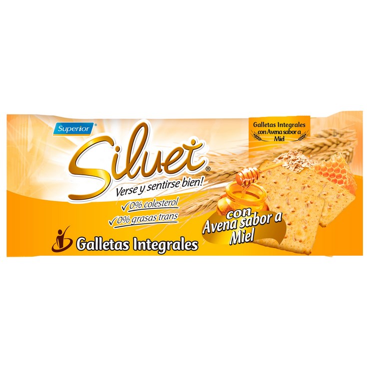 Galleta Integral Avena Y Miel Siluet 252 Gr