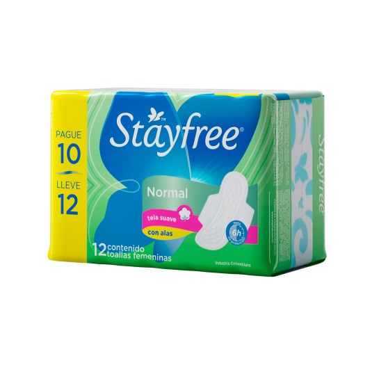 Pague 10 Lleve 12 Un Stayfree Especial Normal