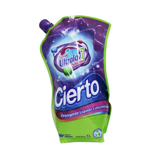 Detergente Líquido Doypack Cierto 1 Lt