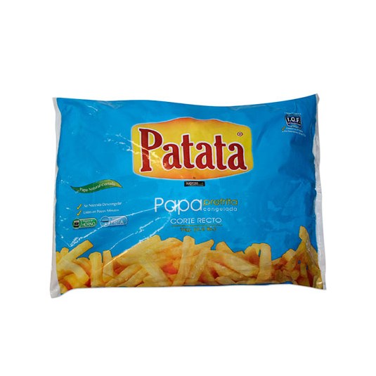 Papa Prefrita Corte Recto Patata 1 Kg