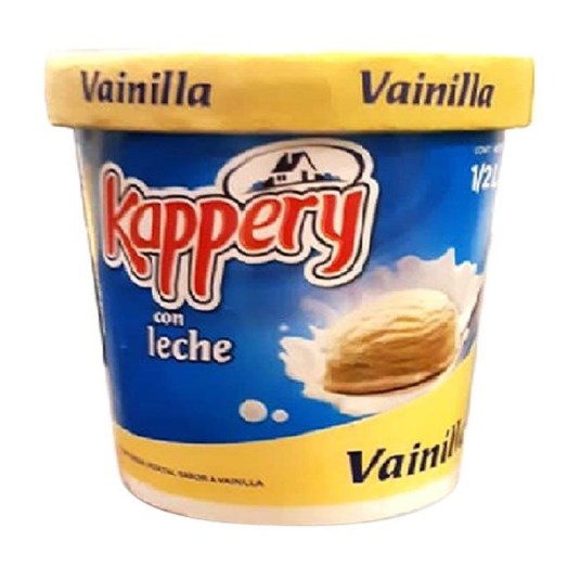 Helado Sabor A Vainilla Kappery 500 Ml