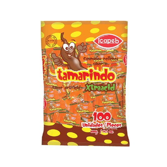 Caramelo Tamarindo Extra Acido Icapeb 400 Gr