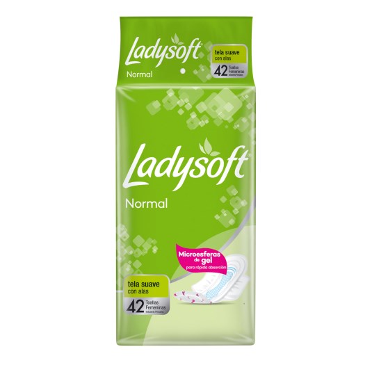 Toallas Normal Tela Con Alas Ladysoft X 42 Un