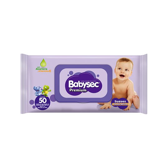 Toallas Húmedas Premium Babysec 50 Un