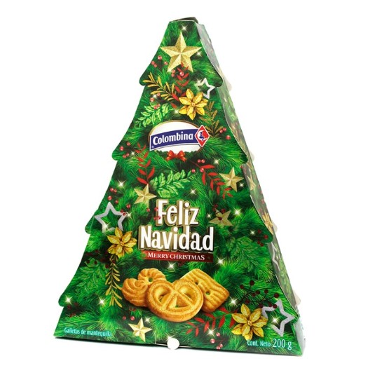 Galleta Arbol De Navidad Colombina 200Gr