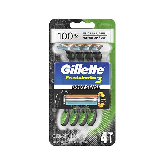 Afeitadora Prestobarba Gillette 3 Hojas Para