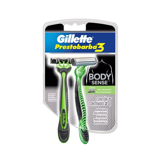 Pack X 2 Afeitadora Prestobarba Gillette 3 Ho