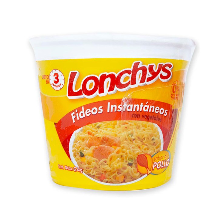 Fideo Instantáneo Con Vegetales Pollo Lonchys